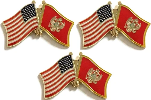 Miniatura 98 de 3 Pines de solapa con banderas de Estados Unidos y países internacionales, paquete de 3 pines dobles con diseño de banderas de Estados Unidos