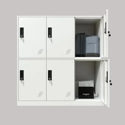 MECOLOR - Armario de metal con 6 puertas, casillero para la oficina, la sala de estar, el dormitorio o la escuela, organizador con cerradura, para