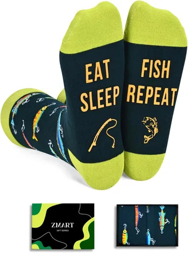 Miniatura 9 de Zmart Gifts for Sports Lovers - Running Yoga Dance Skater Fishing Gifts, Funny Socks
