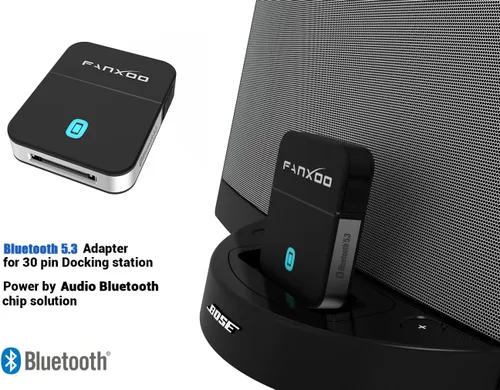 Miniatura 3 de DockPro Adaptador Bluetooth 5.3 de 30 pines para Bose Sounddock Adaptador de 30 pines a Lightning Bluetooth Compatible para estación de acoplamiento