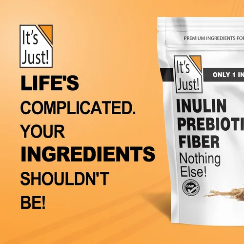 Miniatura 8 de It's Just! - Fibra prebiótica de inulina, soluble en agua, polvo de raíz de achicoria, promueve la salud intestinal, fabricado en Estados Unidos