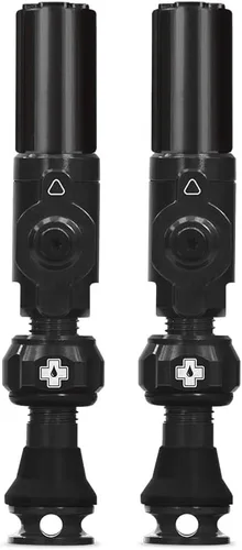 Muc-Off Válvulas sin cámara híbridas de gran calibre, negras de 30mm - Tapones de polvo de precisión para bicicletas con tecnología revolucionaria