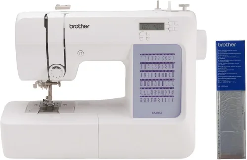 Miniatura 11 de Brother CS5055 Máquina de coser computarizada, 60 puntadas integradas, pantalla LCD, 7 pies incluidos, color blanco