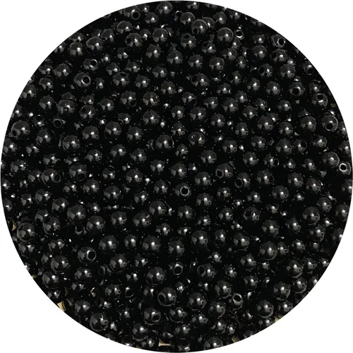 Miniatura 30 de 400 cuentas de perlas de satén de 0.315 pulgadas (0.315 in) redondas sueltas de plástico para hacer joyas, aretes, pulseras, collares, llaveros