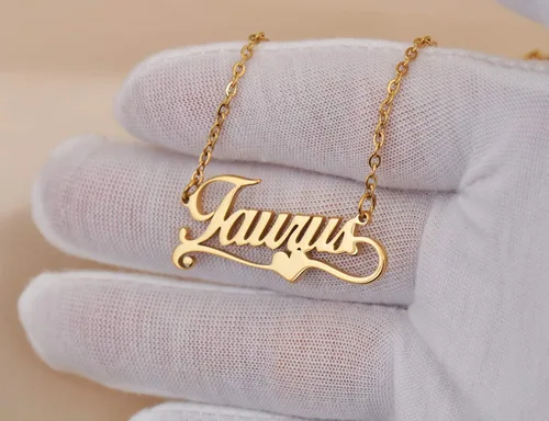 Miniatura 4 de Aoloshow Collar personalizado con nombre de corazón de amor, collar personalizado para dama de honor
