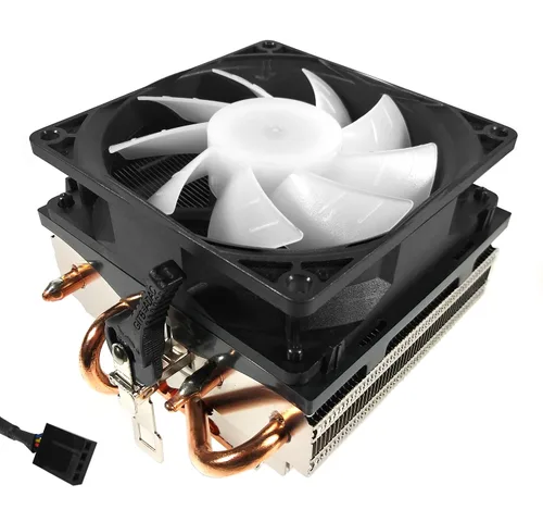 Miniatura 3 de AMD Socket FM2/FM1/AM3/AM2/1207/940/939/754 4-Pin Conector CPU Cooler con Core Base de cobre/heatpipes & Disipador de calor de aluminio & 2.75-inch