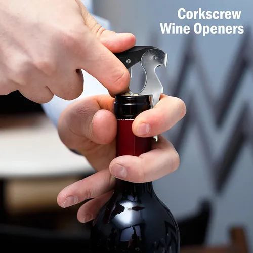 Miniatura 5 de Abridor de llaves de vino, 24 piezas, sacacorchos de viaje, abrebotellas de vino, camarero de cerveza, para casa, oficina, cocina, restaurante, bar