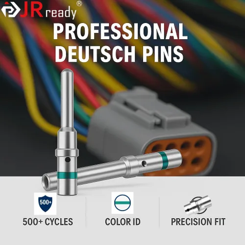 Miniatura 5 de JRready 90 pares/180 piezas Deutsch Conectores de pines y enchufes de contactos sólidos tamaño 16 - pines macho/hembra
