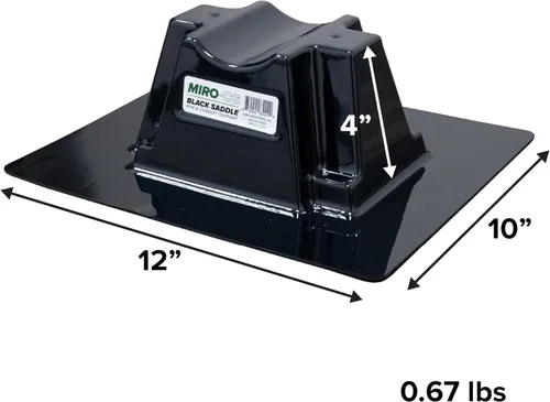 Miniatura 3 de Soporte de tubo negro para techo de sillín - Soporte de tubería fabricado en Estados Unidos para tubos de hasta 3.5 pulgadas - Probado para soportar