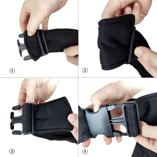 Miniatura 4 de Cabestrillo reversible para mascotas pequeñas, perros y gatos, envoltura de hasta 12 libras, manos libres, para cachorros, para exteriores, Negro