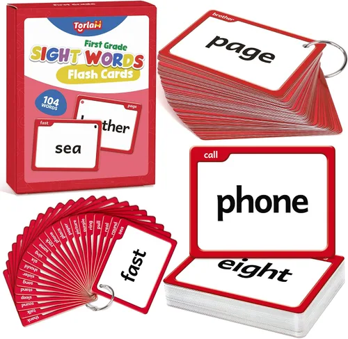 Miniatura 8 de Torlam Tarjetas flash de palabras de vista y fonética para niños, aprender a leer dígrafos, mezclas CVC, sonidos de vocales largas, ortografía