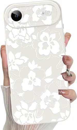 Miniatura 72 de MZELQ Funda para iPhone 17 Pro 2025, diseño de girasoles de silicona, flores florales, protección de cámara, funda delgada y suave para teléfono