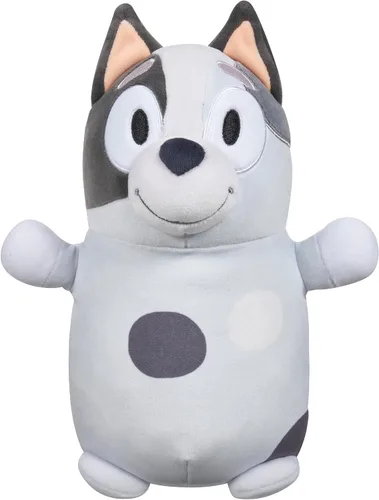 Miniatura 10 de Squishmallows Original Bluey Bandit HugMees de 10 pulgadas - Peluche oficial de Jazwares ultrasuave de tamaño mediano