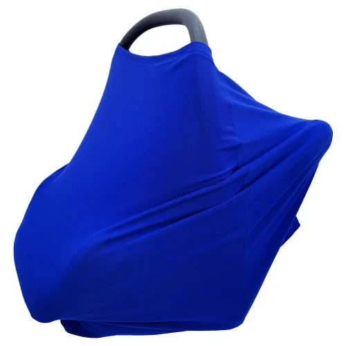 Miniatura 7 de Paquete de 2 fundas de lactancia para bebés, funda versátil para asiento de auto para recién nacido, flecha gris y azul