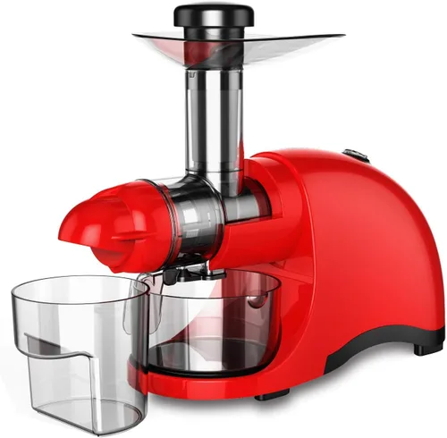 F-9600 Exprimidor de masticación horizontal, prensa en frío, exprimidor profesional de velocidad lenta crea jugo continuo de frutas frescas y