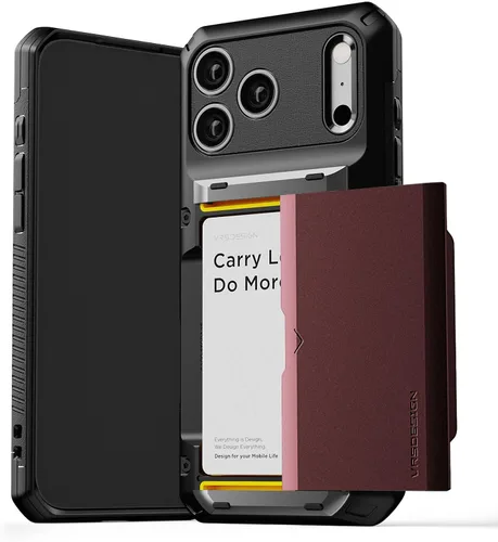 Miniatura 31 de VRS DESIGN Damda Glide Pro - Funda para iPhone 13 Pro, resistente funda semiautomática [4 tarjetas] con soporte para ranura para tarjetas compatible