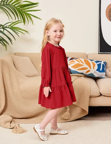 Miniatura 2 de Vestido de manga larga para bebé, vestido de otoño para niña
