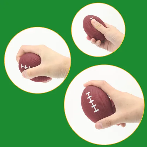Miniatura 9 de Oleitodh 36 Piezas Mini Pelotas de Estrés Deportivas de Fútbol a Granel de 4 pulgadas, Mini Pelota Deportiva de Espuma para Niños y Adultos, Pelota