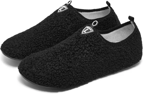 Miniatura 2 de Limberun Men Women's Fuzzy Curly Fur Memory Slippers Foam Loafer