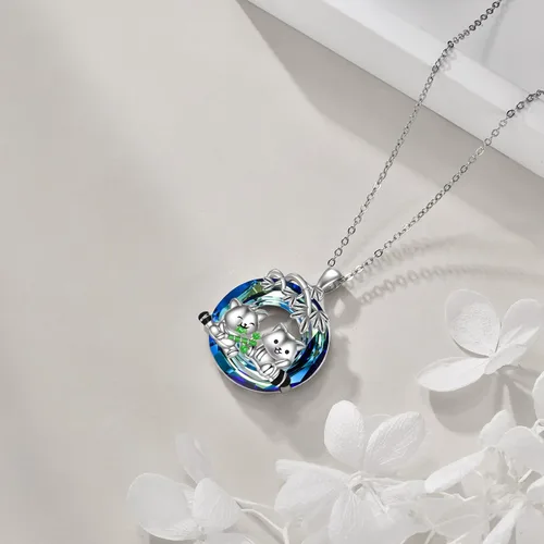 Miniatura 5 de Pingüinosperezosospandasbúhospanda rojojirafagatosllamasdinosaurioosocerdo monoconejito de Pascua, regalos de pingüinos, plata de ley 925, joyería