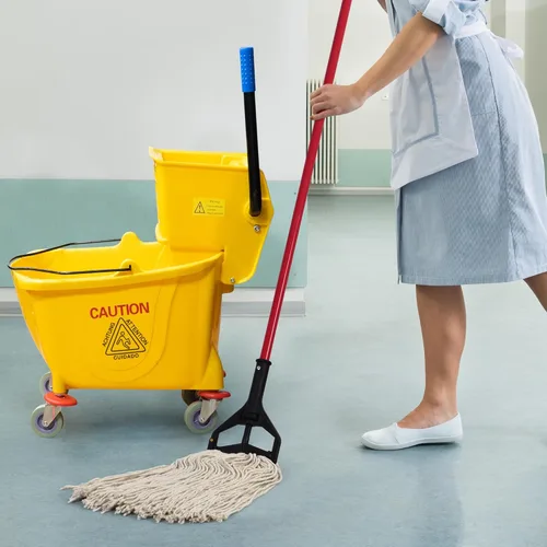 Miniatura 4 de Matthew Cleaning - Paquete de 3 trapeadores de piso de algodón de 24 onzas, cuerda de algodón con bucles abiertos, repuestos de cuerda resistente