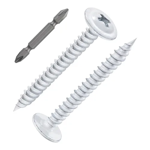Miniatura 21 de WensiLon - Tornillos para madera de cabeza segmentada Phillips #8, de acero inoxidable 410, metal autorroscante rápido, juego surtido Plateado