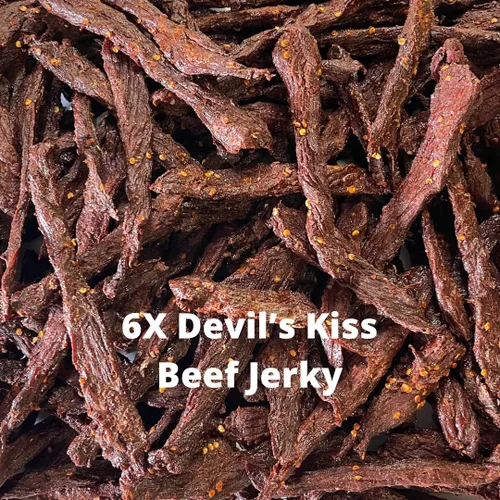 Miniatura 2 de Lee's Market 6X Devil's Kiss - Cecina de res - Suave y tierna - Bocadillo saludable bajo en carbohidratos y sin gluten - Apto para dieta paleo