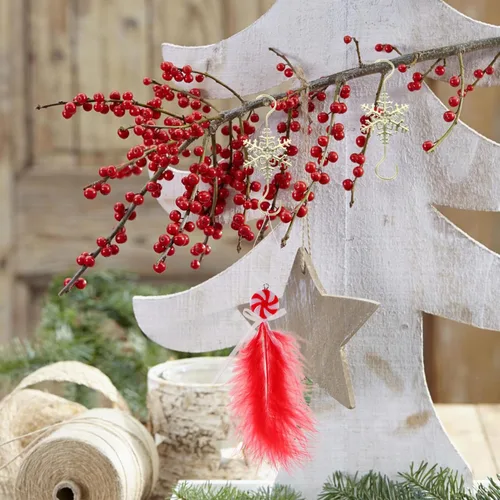 Miniatura 8 de HOMSFOU Decoración de escritorio, 10 ganchos de adorno de árbol de copo de nieve, ganchos decorativos de alambre de metal para árbol de Navidad