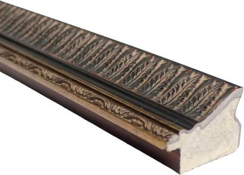 Miniatura 5 de Marco de 5 x 5 pulgadas, marco de fotos de madera maciza ornamentado Payton de plumas negras, ancho de 1.75 pulgadas, profundidad interior de 0.5