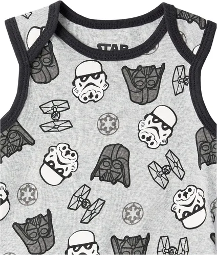 Miniatura 8 de Tienda Essentials Disney Marvel Star Wars Baby Boys Sleeveless Bodysuits Pack of 6