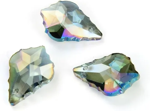 Miniatura 15 de 20pcs checa facetado cristal barroco lámpara colgante gota perlas Suncatcher 0.866 in febrero amatista púrpura piedra natal