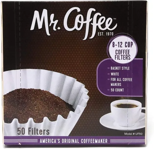 Miniatura 3 de Mr. Coffee Filtros de café estriados de 50 quilates, tipo cesta, compatibles con Mr. Coffee Makers