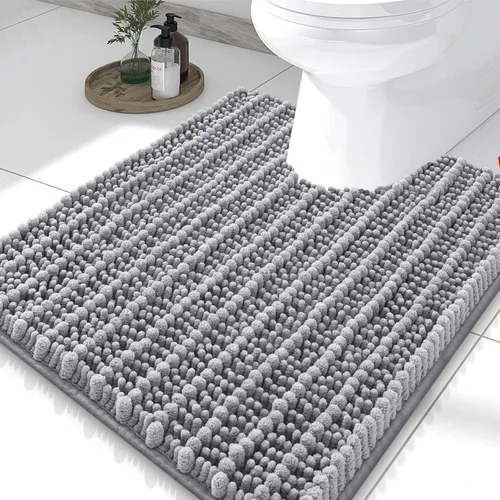 Miniatura 348 de Smiry Alfombras de Baño 24x16 pulgadas, Alfombras de Baño de Chenilla Extra Suaves y Absorbentes, Respaldo de Goma Antideslizante, Lavable a Máquina