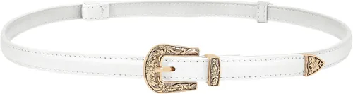 Miniatura 27 de SUOSDEY Cinturones ajustados occidentales de moda para mujer, cinturón de cuero ajustable para vestidos con hebilla vintage
