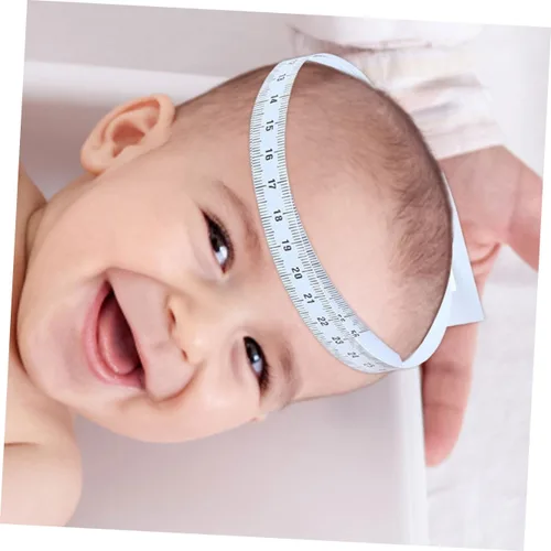 Miniatura 4 de UKCOCO Cinta de circunferencia de cabeza infantil de 24 pulgadas de tela suave, regla calibrada precisa para seguimiento pediátrico del crecimiento