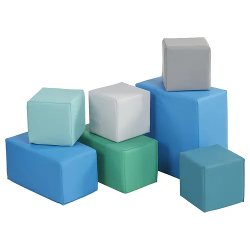 Miniatura 13 de Bloques de espuma SoftZone ECR4Kids, 7 piezas., Primarios, 1