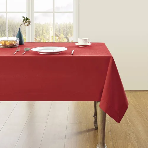 Miniatura 22 de ZeeMart Mantel Básico de Lino Texturizado, 52 x 70 Pulgadas Natural, Mantel Rectangualr de Estilo Granja Beige, Manteles de Lino Resistente a