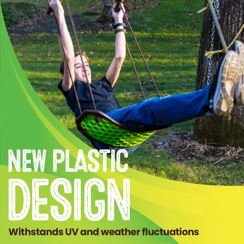 Miniatura 3 de Swurfer Kick Stand Up Surfing Tree Swing Outdoor Swings for Kids Up to 200 Lbs - Hang from Up to 10 Feet High - Includes 24" SwingBoard, UV Swurfer