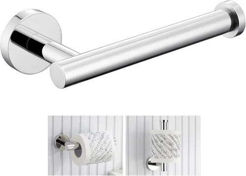 Angle Simple SUS304 - Portarrollos de papel higiénico de acero inoxidable para baño, cromo pulido, soporte de pared