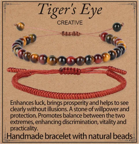 Miniatura 9 de LPBeads Pulsera de piedra natural hecha a mano de tamaño ajustable