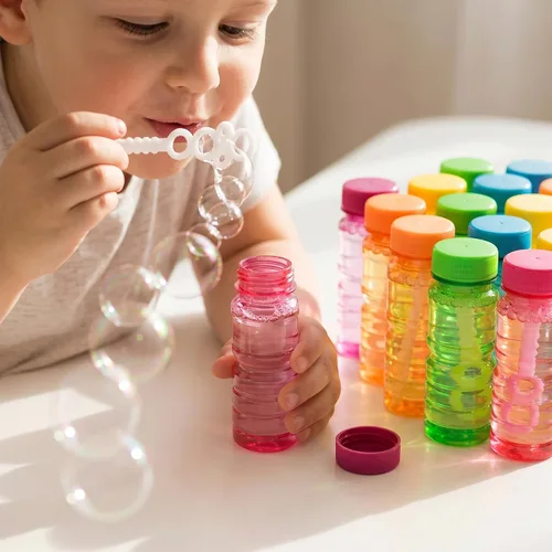 Miniatura 3 de Paquete de 12 botellas de burbujas grandes, solución de burbujas de 4 onzas, juguete novedoso de verano, recuerdo de fiesta de actividades, juego