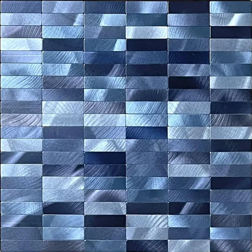 Miniatura 24 de XUANINY Azulejos de Mosaico de Aluminio Autoadhesivos para Despegar y Pegar, Pegatinas de Azulejos de Pared para Salpicadero de Cocina