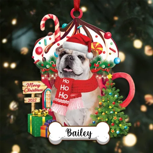 Miniatura 78 de Amantes de los perros de Navidad – Navidad de perros disponibles para muchos perros Shi Tzu – Adorno con forma personalizada, adorno de Navidad