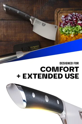 Miniatura 4 de Dalstrong - Cuchillo de carnicero, 4.5 pulgadas, serie Gladiador Elite, cuchillo de cocina resistente para regalo, mango negro, cuchillo afilado