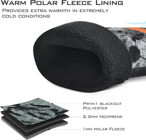 Miniatura 3 de KastKing IceRiver - Guantes de pesca 100% impermeables para hombres y mujeres, para pesca en clima frío y deportes al aire libre, ideales para pesca