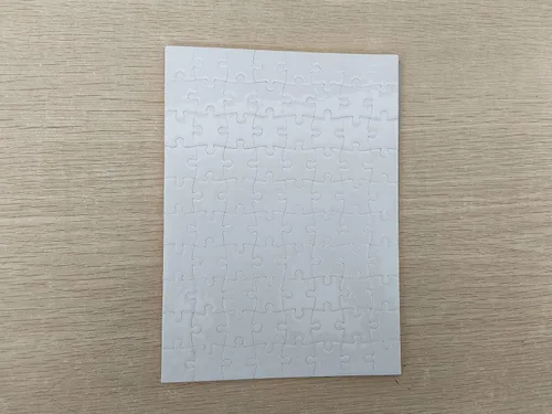 Miniatura 2 de Sumind 1 juego de rompecabezas de sublimación en blanco rectangular para hacer tu propio corazón blanco en forma de corazón, rompecabezas