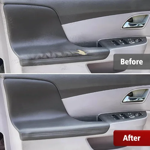 Miniatura 6 de KBH Cubierta de repuesto para reposabrazos de panel de puerta para Honda Odyssey 2011-2017, cuero de vinilo, reposabrazos de puerta de automóvil