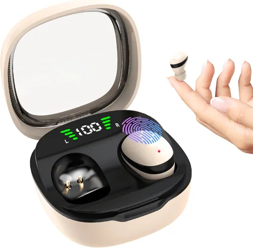 Sleep Earbuds Wireless Bluetooth, Invisible Mini Hidden Headphones for Side Sleepers, Small Earbuds for Sleep Work Exercise (Nude)