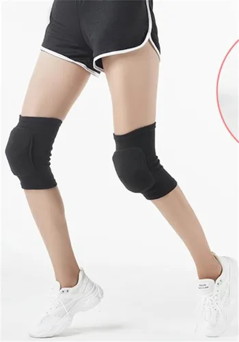Miniatura 7 de YYaaloa Rodilleras suaves para mujer, rodilleras de lucha libre, voleibol, baile, fútbol, yoga, baloncesto y patinaje, soporte elástico flexible