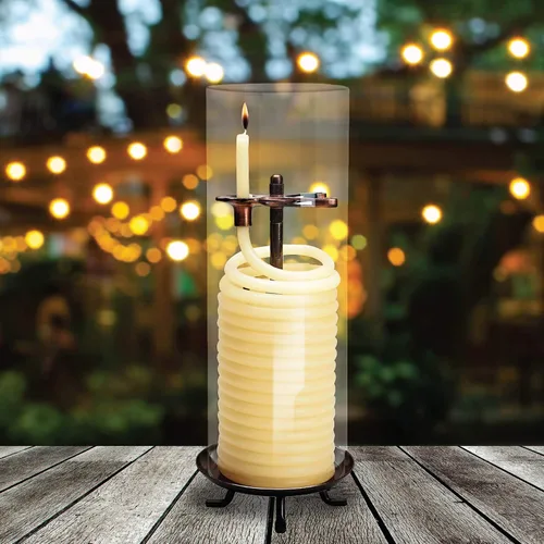 Miniatura 6 de Candle by the Hour Recambio de vela de citronela de 80 horas, cera de abeja natural ecológica con mecha de algodón, amarillo